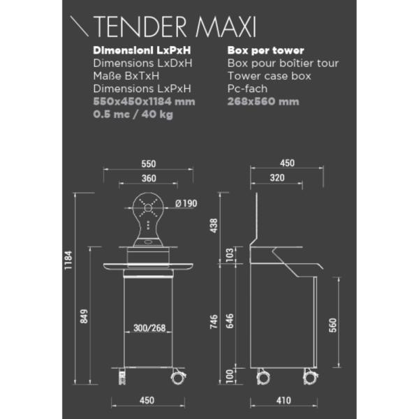 Edarredo Tender Maxi Maße